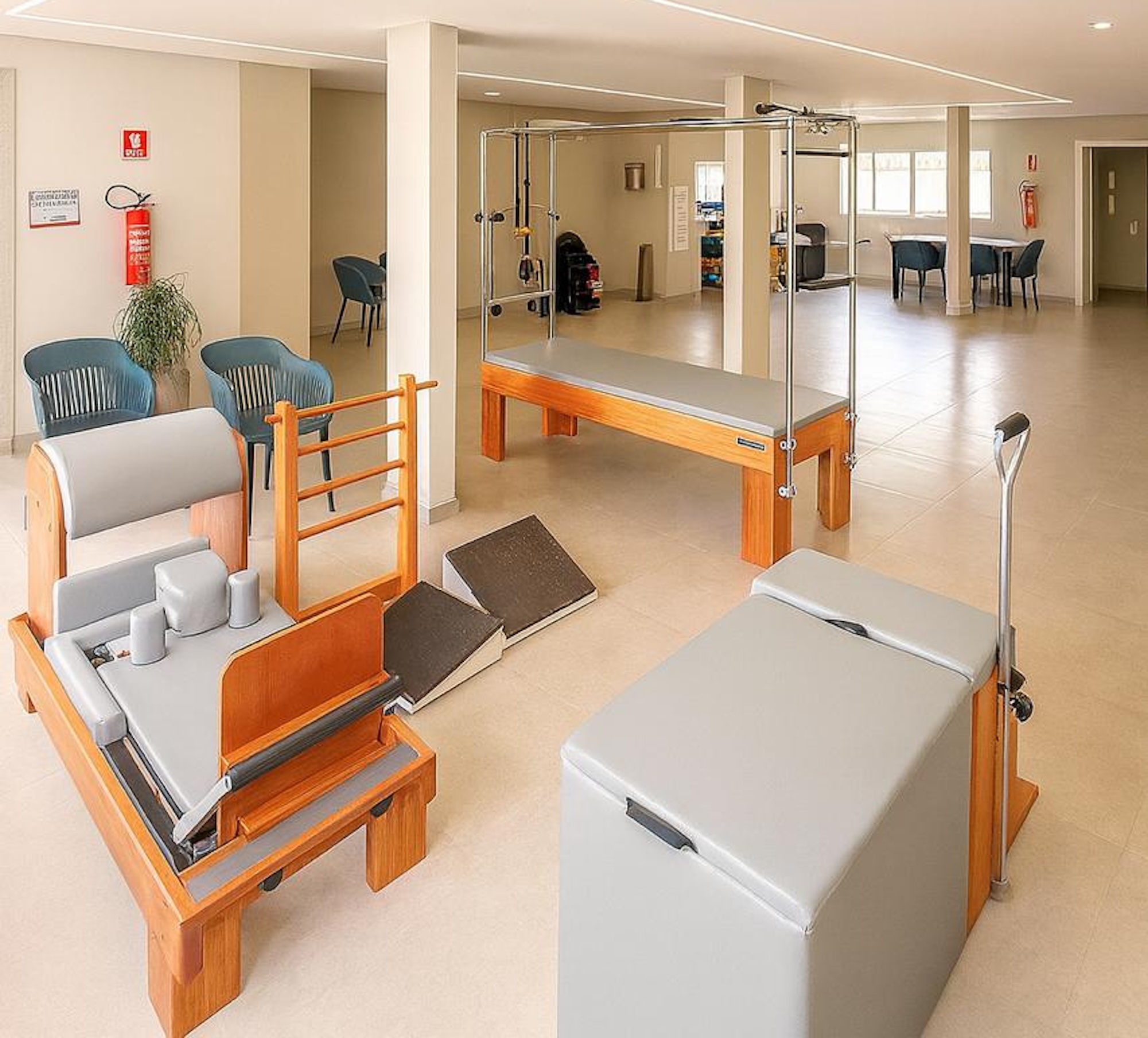 Espaço de reabilitação e fisioterapia da clínica Incrivelmente